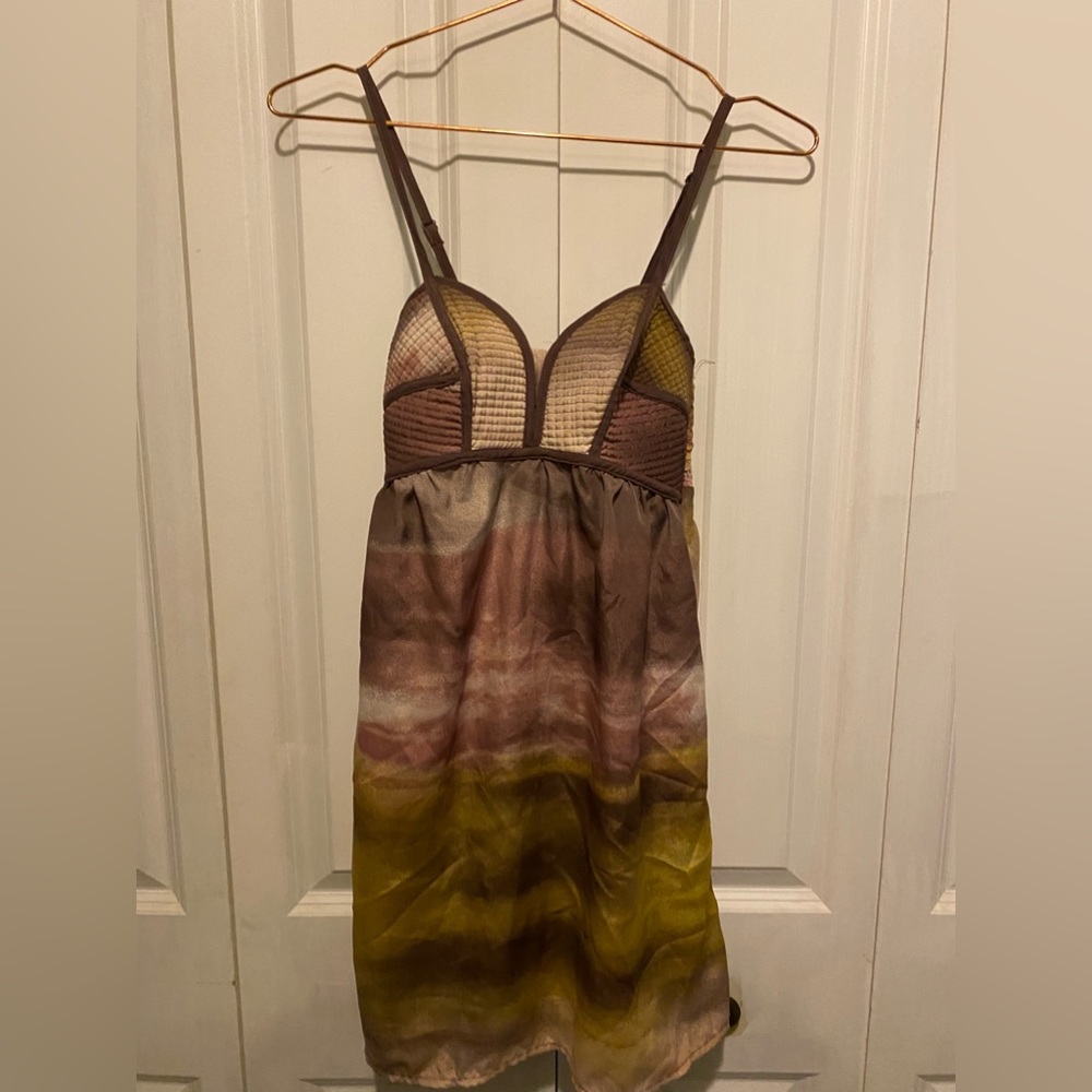 Purple and gold dress